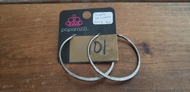 Paparazzi Earrings (New) #541 Simple Stunners Gray - £6.83 GBP