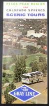 1970s The Gray Line Bus Pikes Peak Region Colorado Springs Travel Brochure - £9.66 GBP