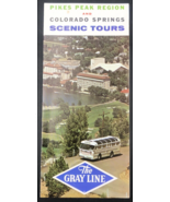 1970s The Gray Line Bus Pikes Peak Region Colorado Springs Travel Brochure - $12.19