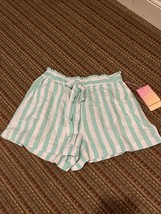 Stoney Clover Lane Green Striped Shorts X-Small NWTs - £22.25 GBP