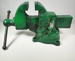 Rock Island Vise No 574 Swivel Base Machinist Bench Vise 4 1/2&quot; Jaws Vtg - $346.49