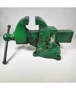 Rock Island Vise No 574 Swivel Base Machinist Bench Vise 4 1/2&quot; Jaws Vtg - $346.49