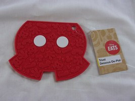Disney Store Mickey Mouse Kitchen Red Pants/Shorts Silicone Trivet NEW W/T - £11.18 GBP