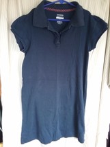 George Girl&#39;s Dark Navy School Uniform Dress with Short Sleeves Size XL ... - $1.00