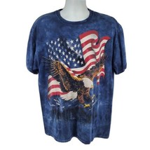 The Mountain Tie Dye T-shirt Size L Ted Blaylock Bald Eagle USA - £22.16 GBP