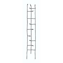 6-Ft High Narrow Garden Trellis in Metal Sprouting Twig Leaf - £98.71 GBP