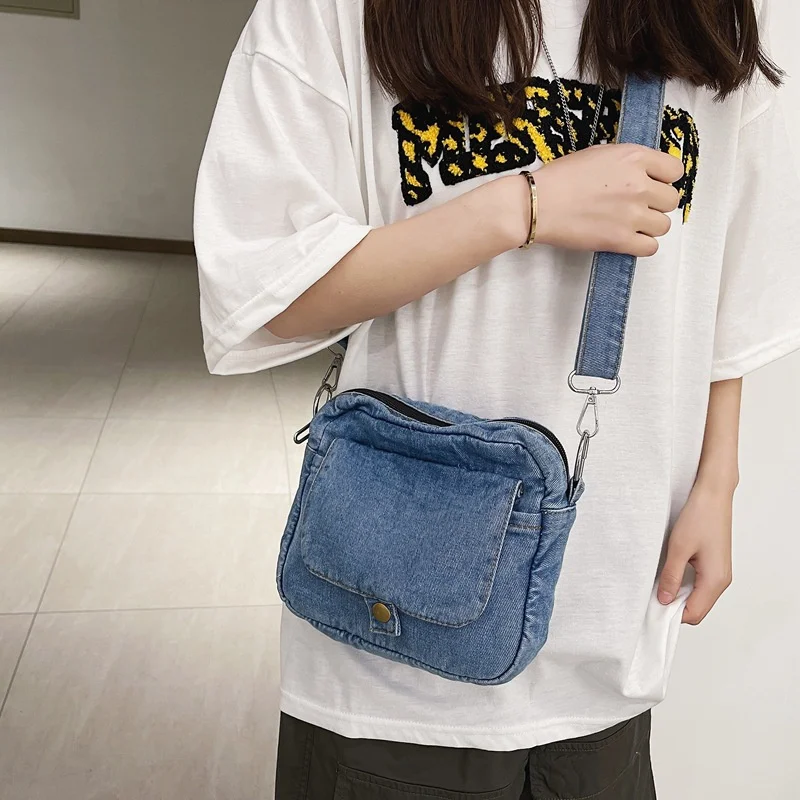  denim women s bag 2022 trend summer shoulder crossbody bags for women phone purses and thumb200