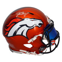 John Elway Autographed Broncos Authentic Flash Helmet w/ Visor Beckett - £645.44 GBP