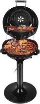 Electric Bbq Grill Techwood 15-Serving Indoor/Outdoor, Stand Black Bbq Grills - $168.96