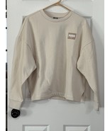 NWT PUMA Ladies&#39; Fleece Crewneck Pullover, Color Tan, Size L - $12.38