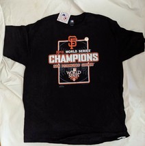 Sf San Francisco Giants 2010 Mundo Serie Campeones Camiseta XL Negro MLB Nuevo - £19.37 GBP