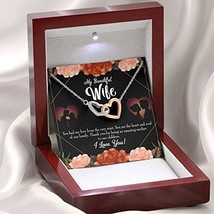 Wife Gift for Wife Birthday Heart and Soul Inseparable Love Pendant 18k Rose Gol - £43.24 GBP