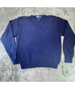 Polo Ralph Lauren Cotton Knit Sweater Classic Fit Blue Mens Size L - $39.99