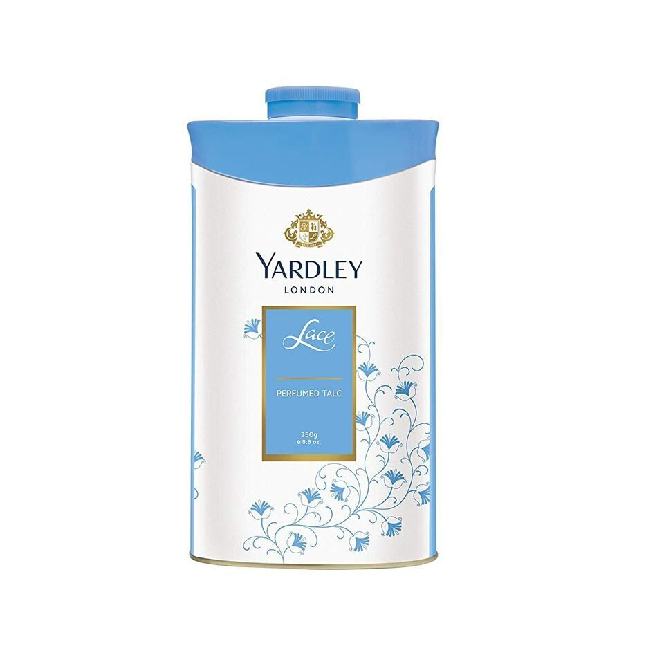 Primary image for Yardley London Lace Perfumed Talc for Women, 250g (Pack of 1)