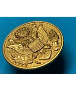 CIRCA 1920–1930, CAP ORNAMENT, ENLISTED, SHIELD BACKGROUND, FROG LEG STYLE - $34.43 CAD