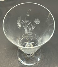 Set 8 Antique Etched Stemmed Cordial Liqueur Glasses 4.75” Lily Of The Valley - $55.44