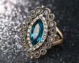 Ntage wedding rings for women antique gold color white crystal ring christmas gift thumb155 crop