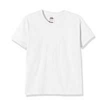 Fruit Of The Loom Boy's SS028B Short Sleeve T-Shirt, White, XXX-Small (M... - $9.00