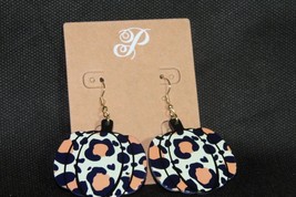 Plunder Earrings (New) Pumpkin Patch - Acrylic Pumpkins 2.5&quot; Drop (PPE2204) - £15.83 GBP