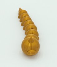 Weedle Pokemon Figure Articulated Flexi Gold 9&quot; 3D Printed Figure - £15.17 GBP