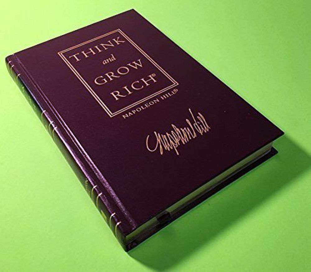 Napoleon Hill - Think and Grow Rich - Leather Bound Wealth and Success C... - $54.88