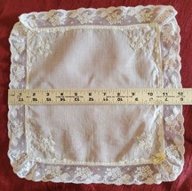 Vintage Hanky White Linen Handmade in Hong Kong Bridal Wedding Hankie - £11.24 GBP