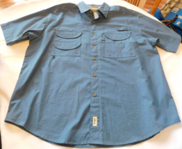 Wrangler Hero Outdoor Gear Men&#39;s Short Sleeve Button Up Shirt Size XL xlarge GUC - £30.92 GBP