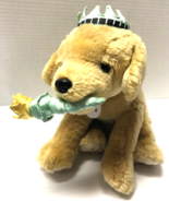 FAO Schwarz Golden Retriever Dog Statue Of Liberty Crown Torch NY Plush ... - $27.13 CAD