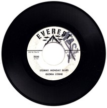 Gloria Lynne. Stormy Monday Blues / Humming Blues. 45rpm  record on Everest - $1.98