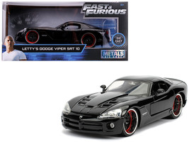 Letty's Dodge Viper SRT 10 Black "Fast & Furious" Movie 1/24 Diecast Model Car b - $44.39