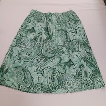 Maggie Sweet RN#120463 Women's Green Paisley A-Line Pull-On Skirt Size XL image 12