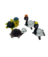 Turtle Miniatures Lot Figurines Glass Small Vintage Abstract Art - £14.05 GBP
