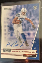 Michael Pittman Jr Rookie Autograph 2020 Playoff Red RC 222 Indianapolis colts - £15.09 GBP