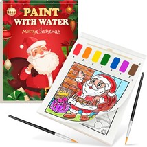 Paint with Water Coloring Book for Kids All in One Christmas Theme Watercolor Pa - £19.09 GBP