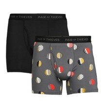Pair of Thieves SUPERFIT 2-Pack Adult Mens Boxer Briefs Circle Small 5&quot; ... - £15.12 GBP