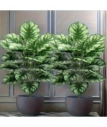 Large Artificial Alocasia 2 Plants Decor for Weddings Home Hotels Garden... - $34.22 CAD