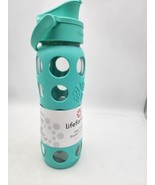  Green Lifefactory 22oz Glass Water Bottle With A Silicone Grip - $25.92 CAD