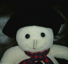 21&quot; Vintage 1997 Christmas Snowden Commonwealth Snowman Stuffed Animal Plush Toy - £22.78 GBP