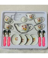 Play the Child&#39;s Imagination! Ceramic Tea Set for kids 1part missing as ... - $14.95