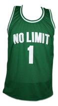 No Limit #1 Basketball Jersey Sewn Green Any Size image 4