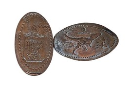 Lot 6 Vintage Pressed Souvenir Pennies Shamu Hollywood Erie PA Haunted Mansion image 6