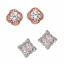 Avon Picture Perfect Cz Studs (Silvertone Only) ~ New!!! - $15.79