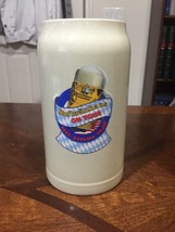 Made In Bavaria Huge Beer Mug Glass Stein Hofbrauhaus On Tour 1 Liter - $13.54 CAD