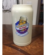 Made In Bavaria Huge Beer Mug Glass Stein Hofbrauhaus On Tour 1 Liter - $13.58 CAD