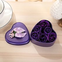 10 Boxes Heart Gifts for Valentine&#39;s Day Simulation Rose Artificial Flowers Soap - £34.00 GBP