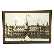 Old Photo Laminate Of Roberval St-Jean Quebec View Of The Hotel Roberval 1900’s - £7.48 GBP