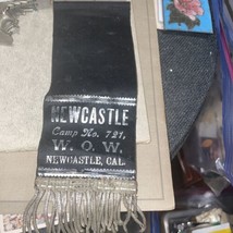 Antique W.O.W. Camp No 721 Newcastle, California Badge Ribbon - $9.89