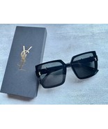 Saint Laurent YSL Square  Black Shade Full Tim Sunglasses 58-17-136 NO BOX - $2,567.85 MXN