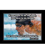 Michael Phelps Inspirational Swimmer Poster Print Swimming Son Wall Art ... - $22.99+