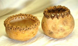 Handmade Hand Carved Gourd Bowls - $413.77 MXN